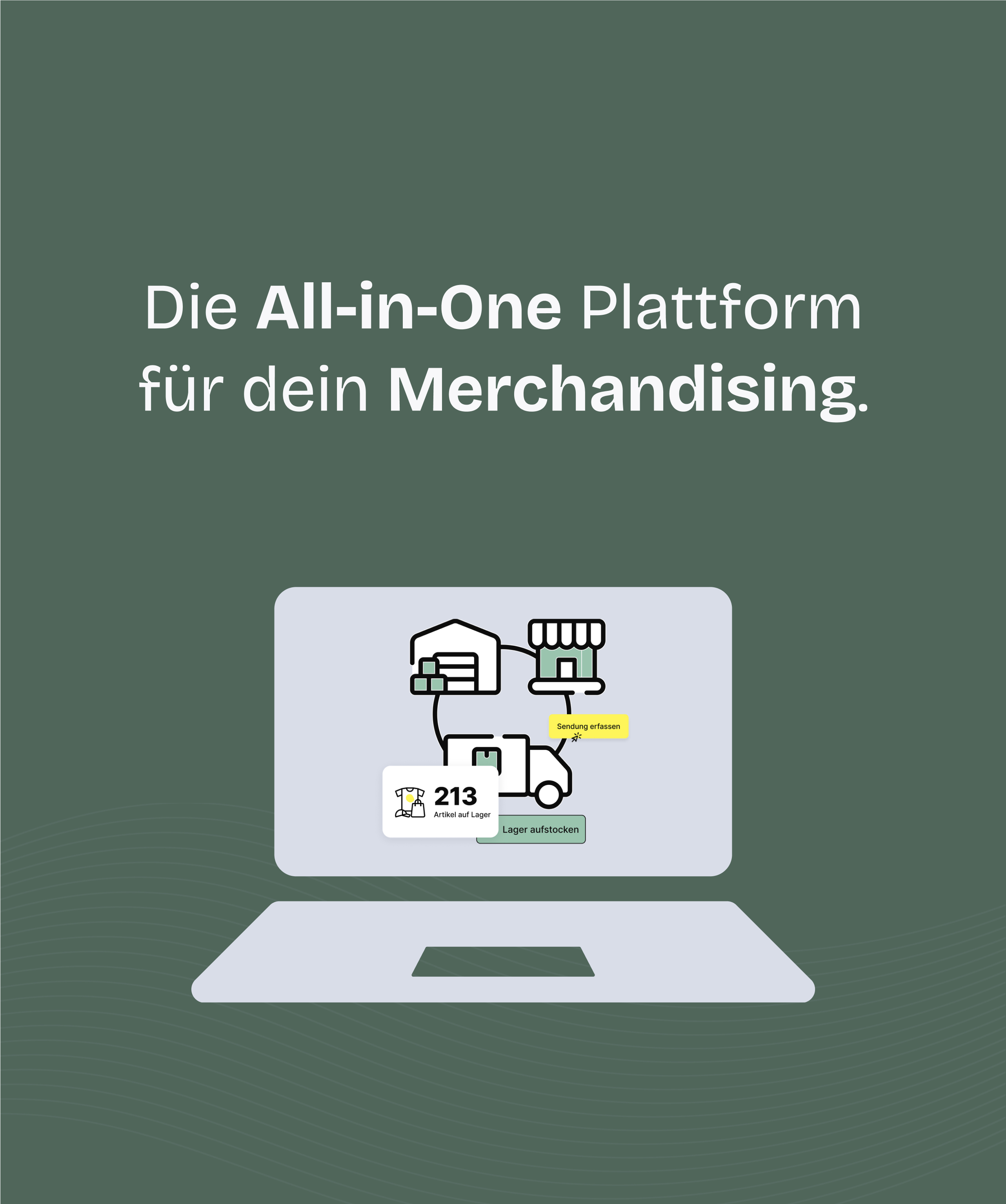 Die All-in-One Plattform für dein Merchandising